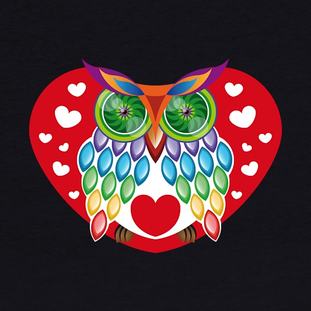 Loving owl by Myrarte